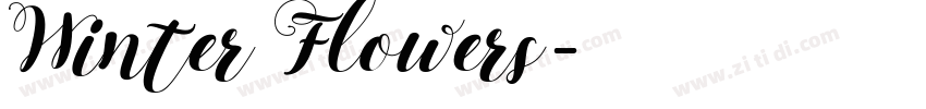 Winter Flowers字体转换